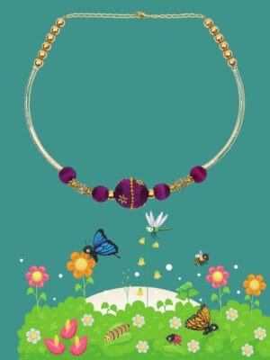Purple Choker Necklace
